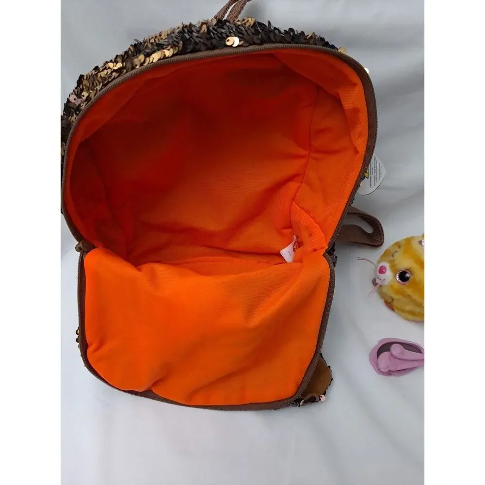 TY Girls Sequin Backpack Brutus Tabitha Kitty Sparkle Sunglasses 11X9